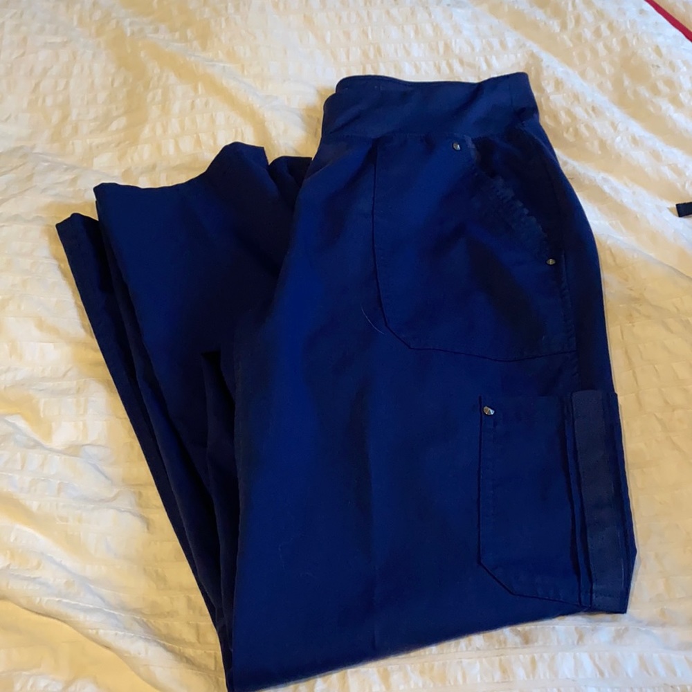 Healing hands navy blue scrub bottoms